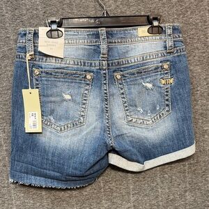 NEW Miss Me Blue Jean Shorts with Distressed Details
